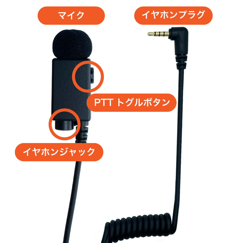 有線PTT指向性マイク(CE1116NC)